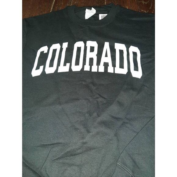 New Unisex Medium Long Sleeve Pullover Crew Neck Colorado Sweatshirt Port & Co - Picture 2 of 4